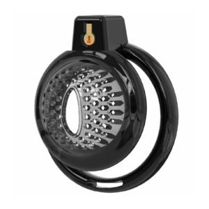 Chastity Cage Male Cock Cage - Soft Silicone Chastity Devices Adult Toys, Inverted Male Chasity Cages with 6 Penis Ring, BDSM Bondage Toys for Men, Flat Penis Cage Favose（Black）