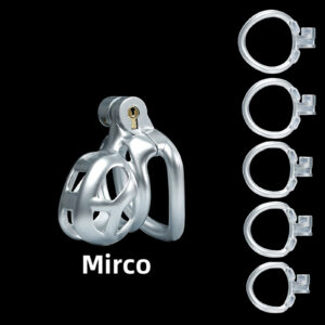 3D Printed Male Chastity Cage with Catheter Chastity Device with 5 Rings Cock Cage for Men Penis Exercise Bondage Gear & Accessories BDSM Sex Toy Slave Tool（Silver）